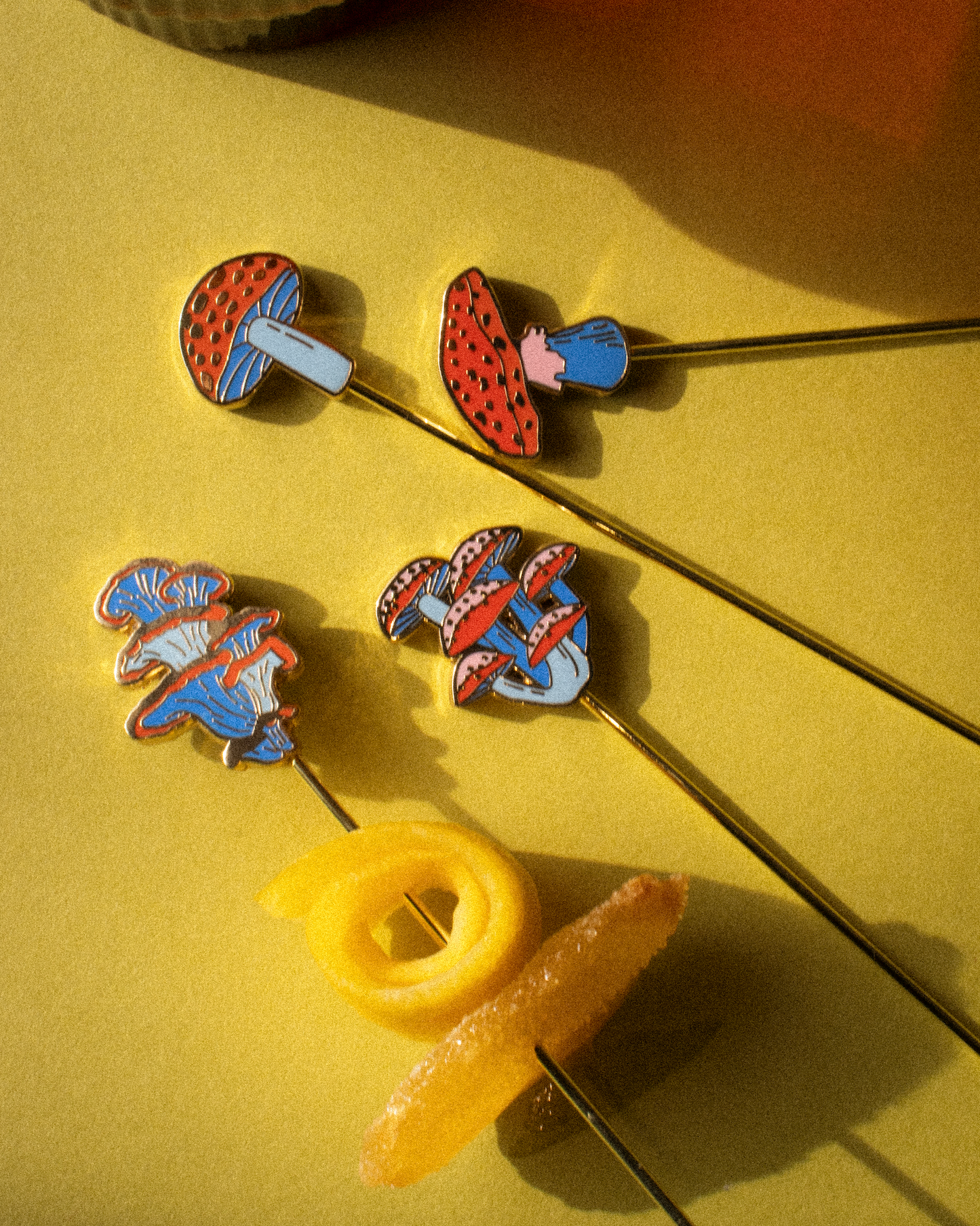 Mushroom Cocktail Picks