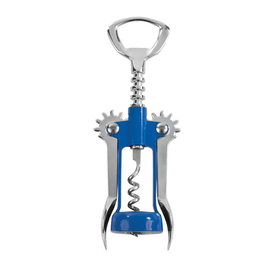 Soar Chrome-Finish Winged Corkscrew - ASSORTED COLORS: Blue