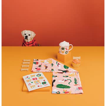 Holiday Hounds Christmas Dishtowel Set