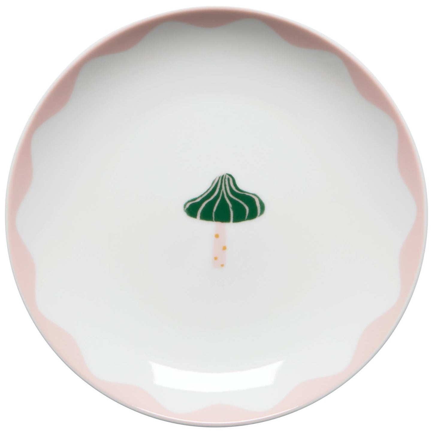 Mushroom Gems Appetizer Plates Set of 4: Off-White