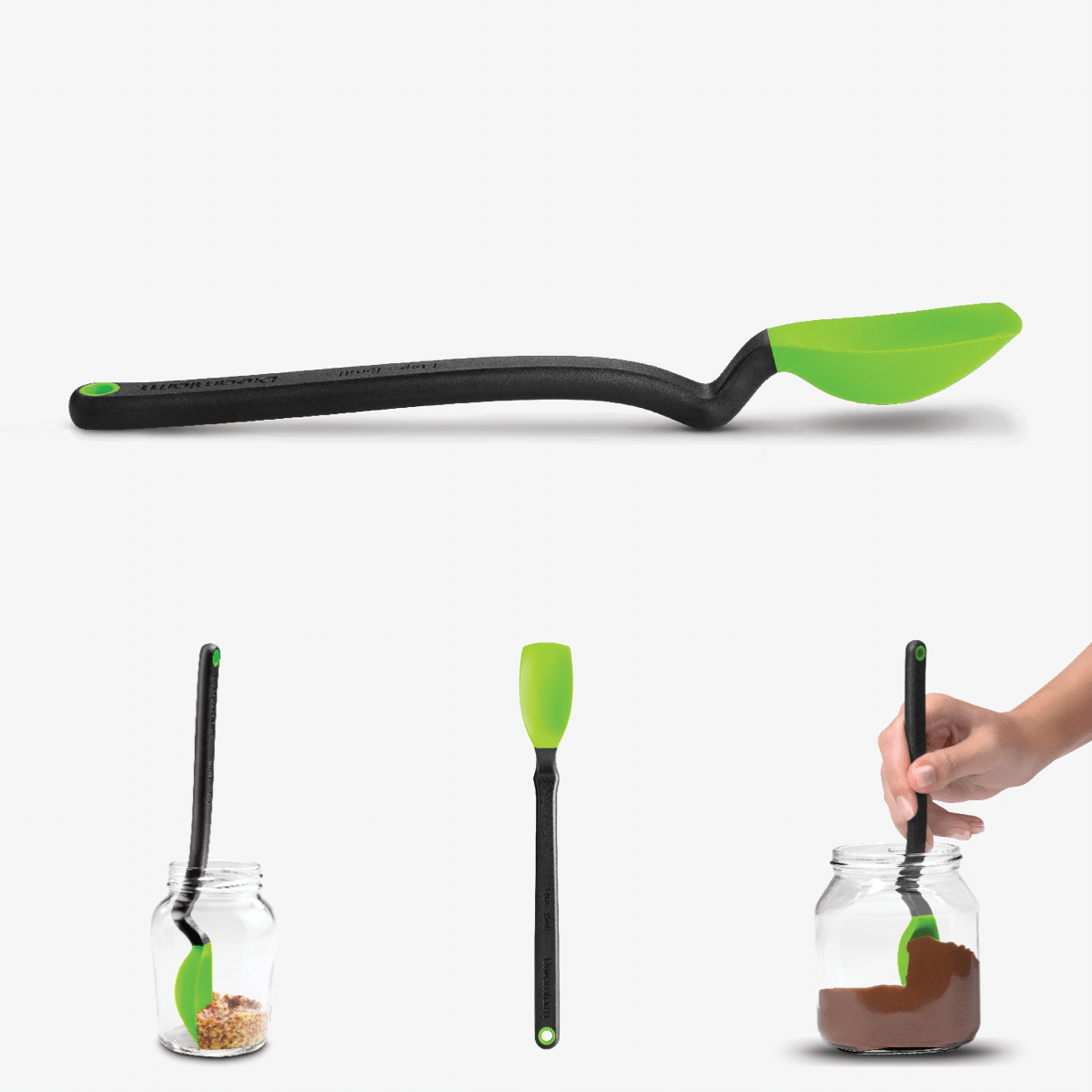 Mini Supoon® - Silicone Jar Spoon that Scrapes Clean: Dreamfarm Blue