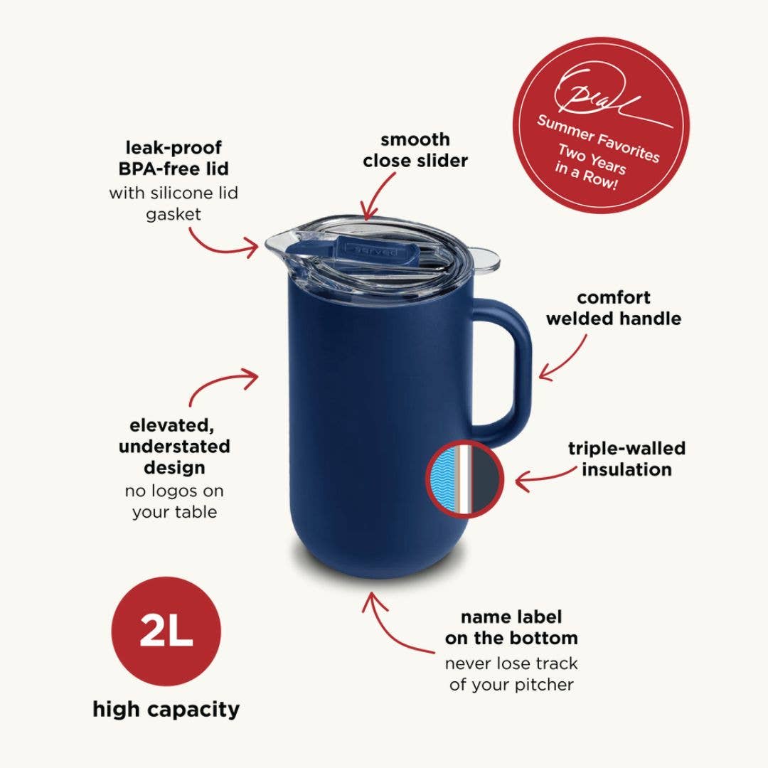 Vacuum-Insulated Pitcher - Party Ready in White Icing