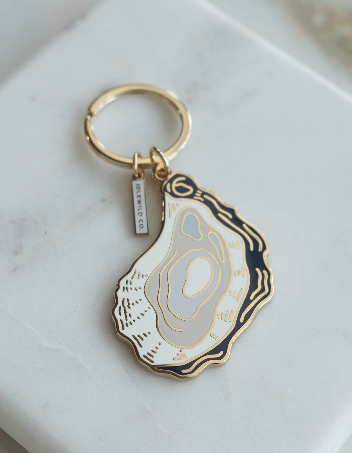 Oyster Enamel Keychain: Gift Box