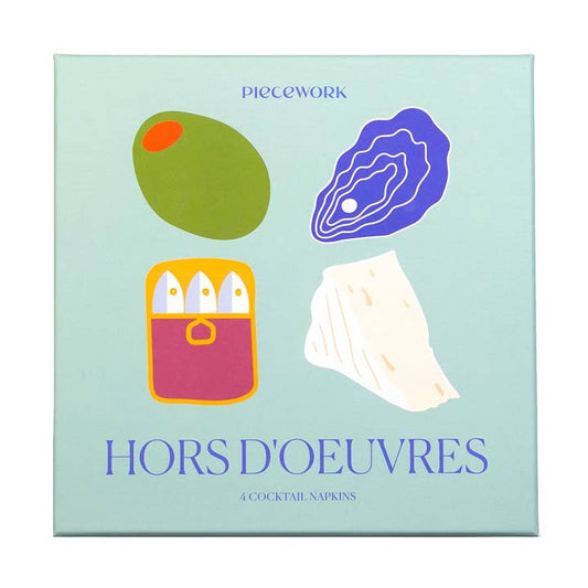 Cocktail Napkins Hors D'oeuvres- Set of 4