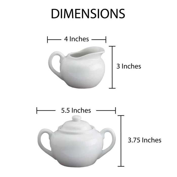 HIC Kitchen Sugar and Creamer Set