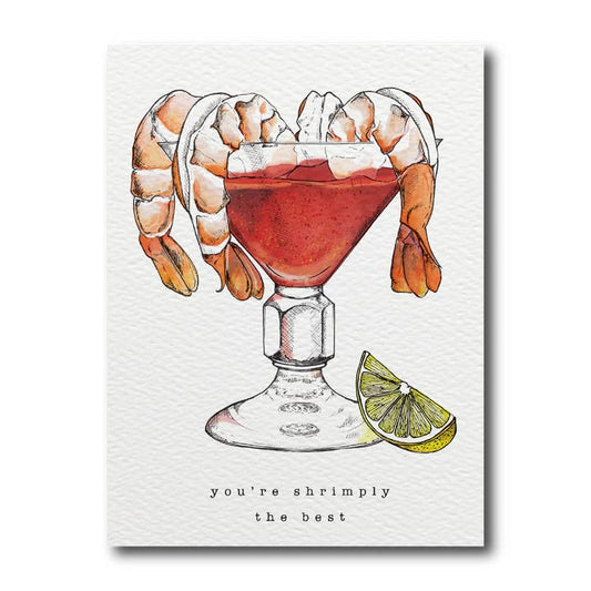 You're Shrimply the Best Greeting Card