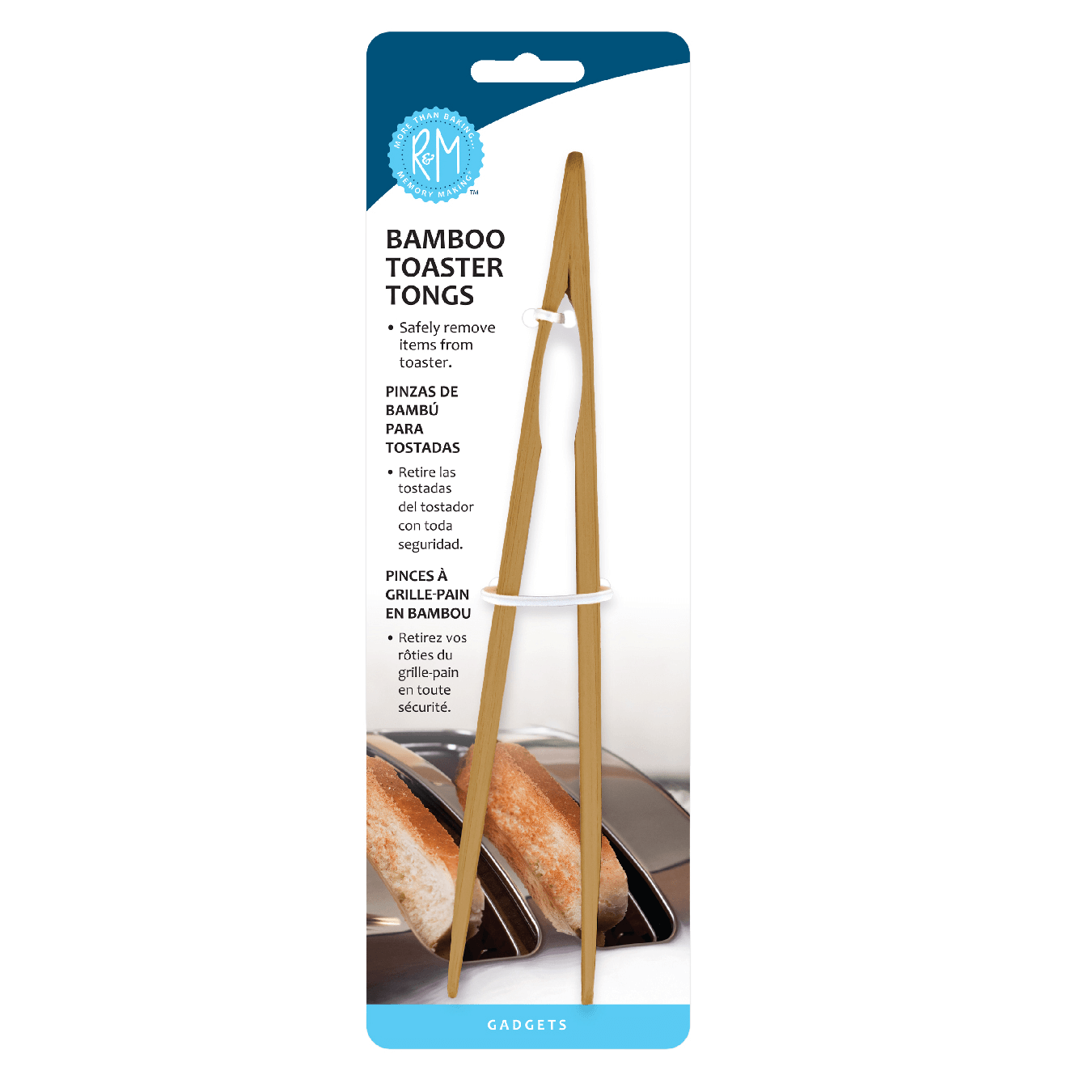Bamboo Toast Tongs