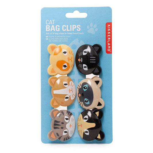 Cat Bag Clips Set of 6
