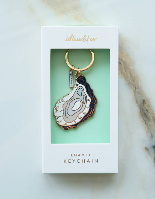 Oyster Enamel Keychain: Gift Box