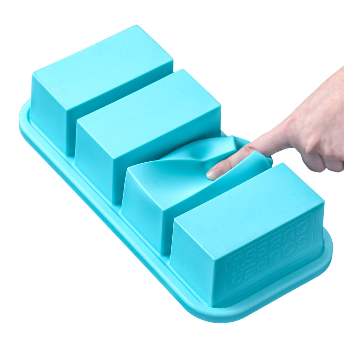 Souper Cubes 1-Cup Silicone Freezing Tray: Aqua