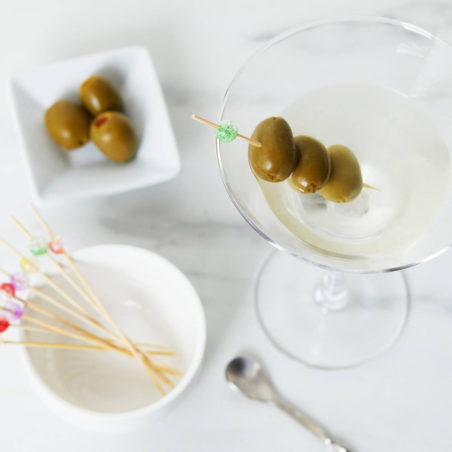 Ball Cocktail Picks - Set of 20: Wood / Bamboo