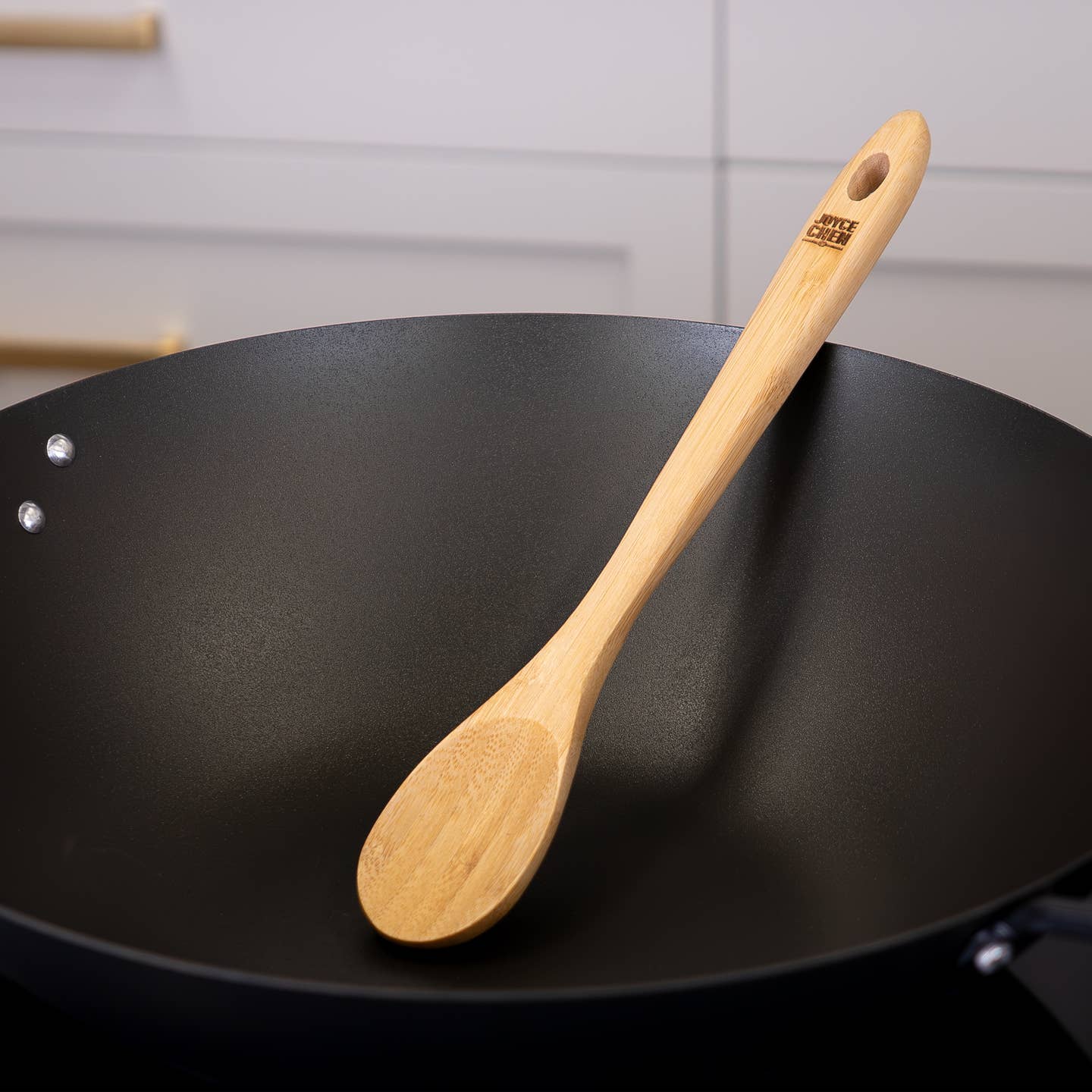Burnished Bamboo Mixing Spoon - 12 inch