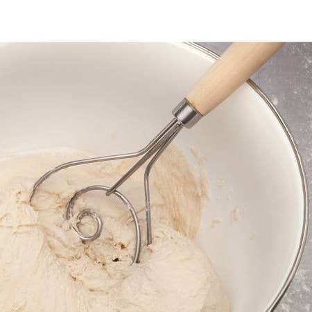 Mrs. Anderson Dough Whisk – 12in Stainless Steel Bread & Batter Mixer