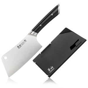 Helena Series, Black 6-inch Meat Cleaver w/ Sheath