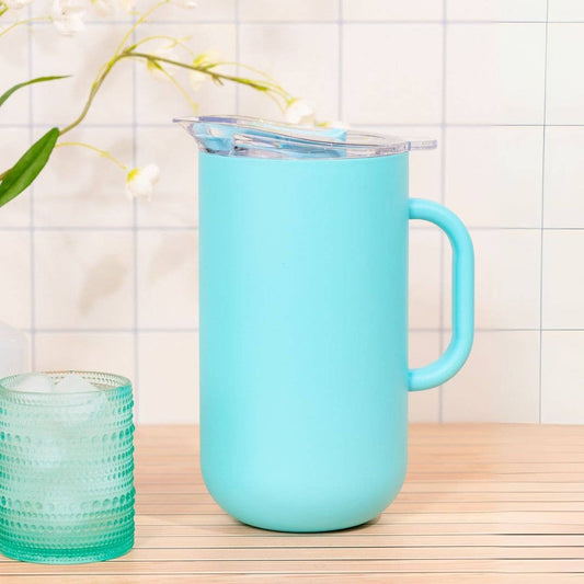 Vacuum-Insulated Pitcher - Party Ready in Blue Lemonade