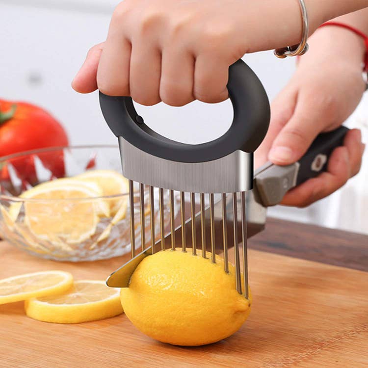 Onion Cutter Vegetable Chopper, Stainless Steel Tomato: 1 Set