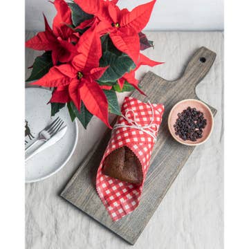 Gingham Dot and Stripe Beeswax Wrap Set of 3
