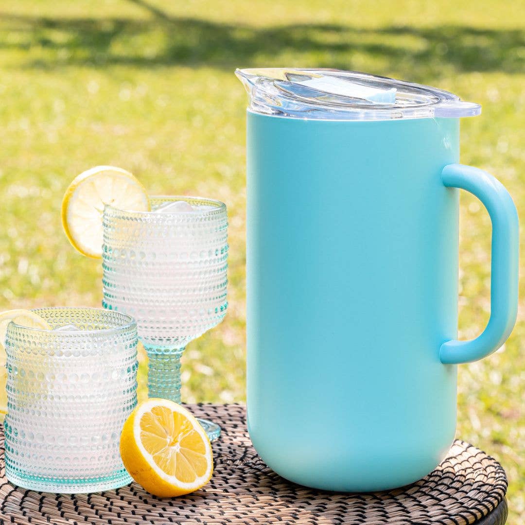 Vacuum-Insulated Pitcher - Party Ready in Blue Lemonade