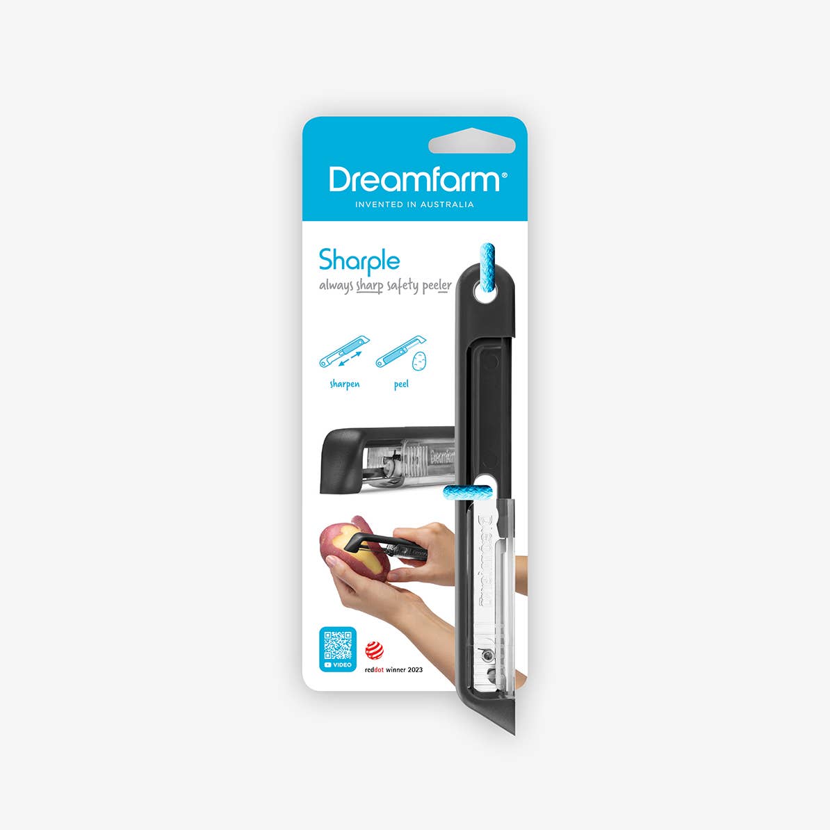 Sharple® - Self-sharpening Safety Peeler: Green