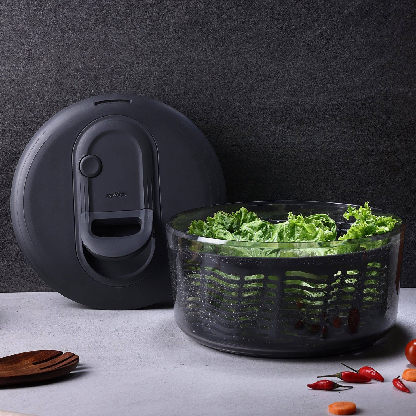 Zyliss Easy Spin Salad Spinner: Large