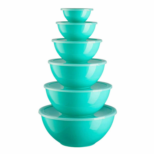 12 Piece Mixing Bowl Set - Teal