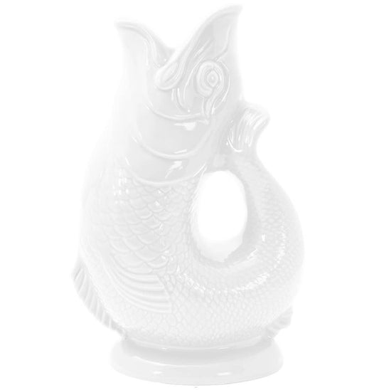 White Gluggle Jug: Large