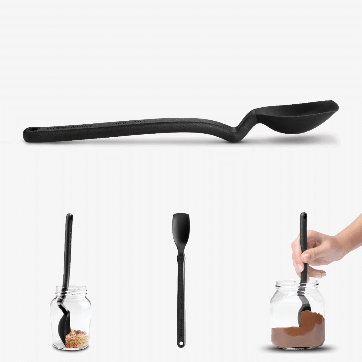 Mini Supoon® - Silicone Jar Spoon that Scrapes Clean: Dreamfarm Blue