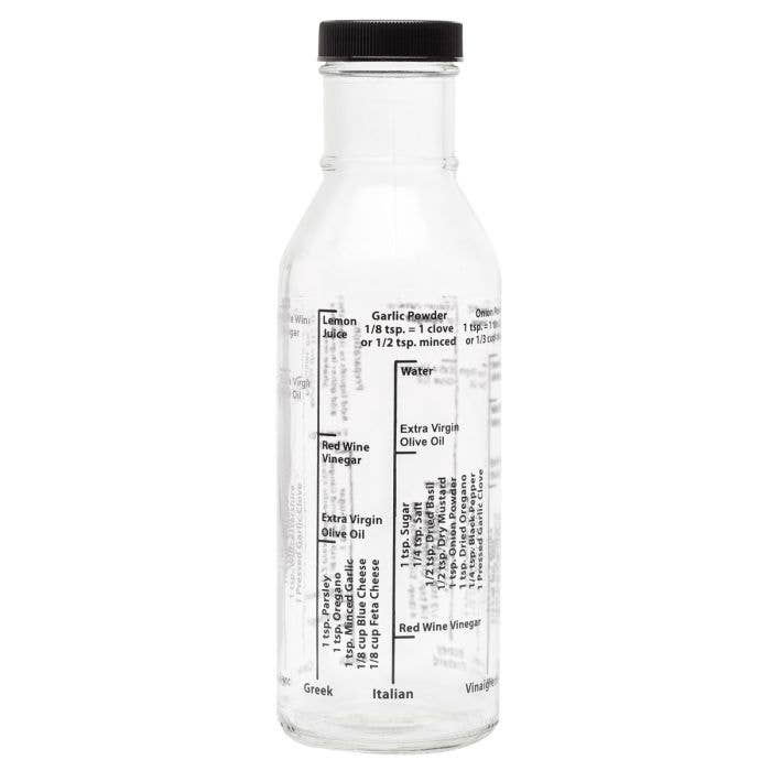 Kolder Salad Dressing Mixer Bottle with 8 Classic Light Recipes