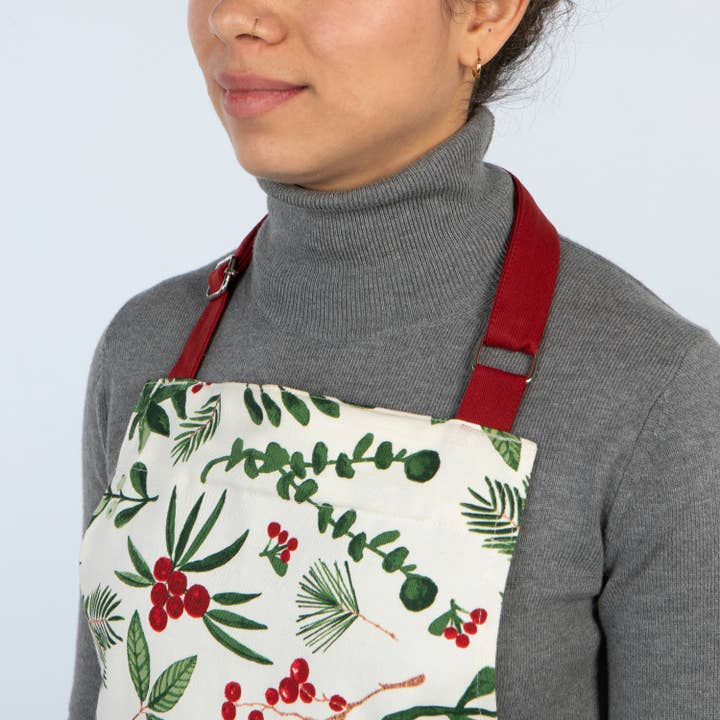 Winterberry Christmas Chef Apron