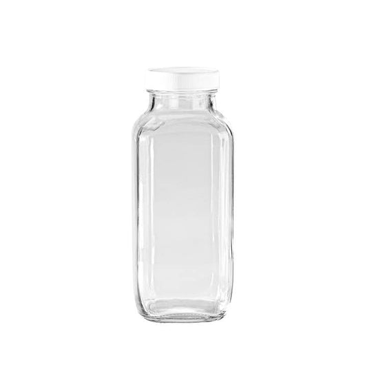 French Square Bottle with Lid