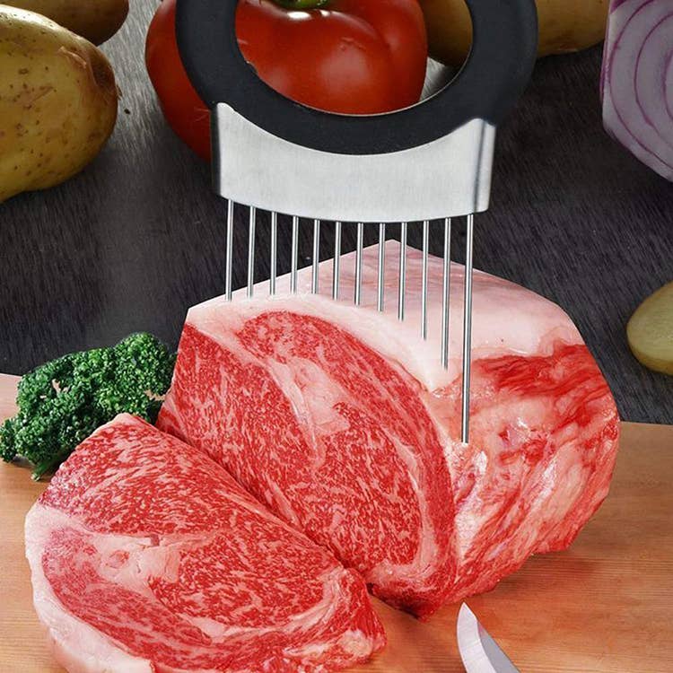 Onion Cutter Vegetable Chopper, Stainless Steel Tomato: 1 Set