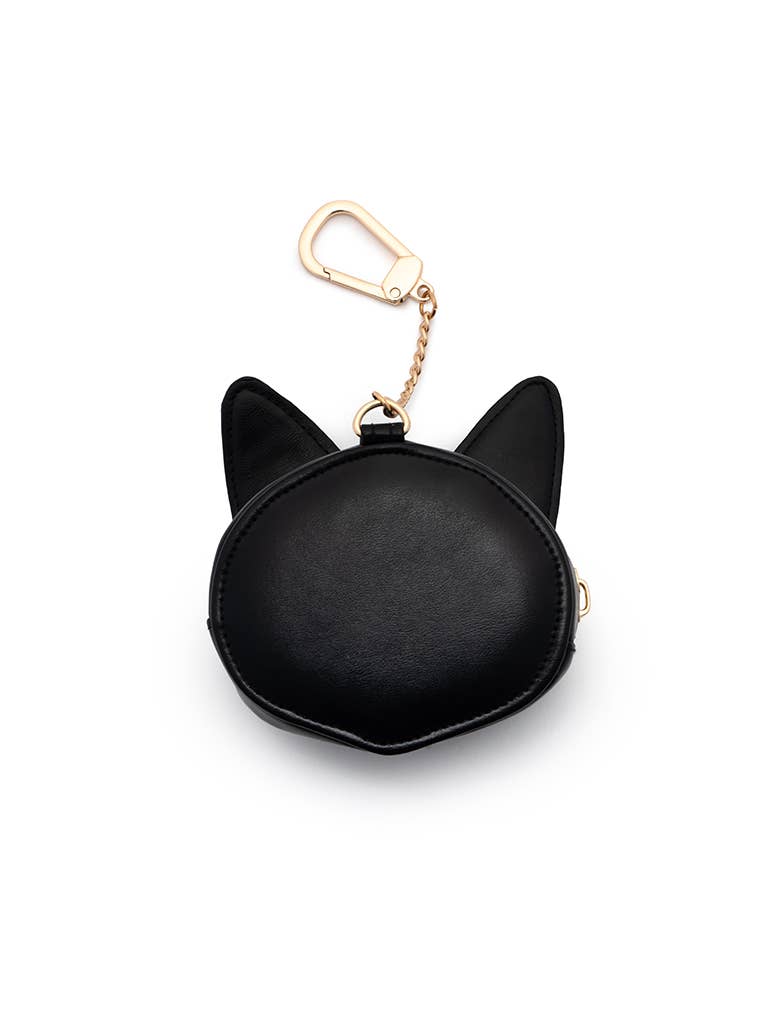 2-in-1 Bag Charm & Reusable Shopper Bag - Gray Cat / Kitten
