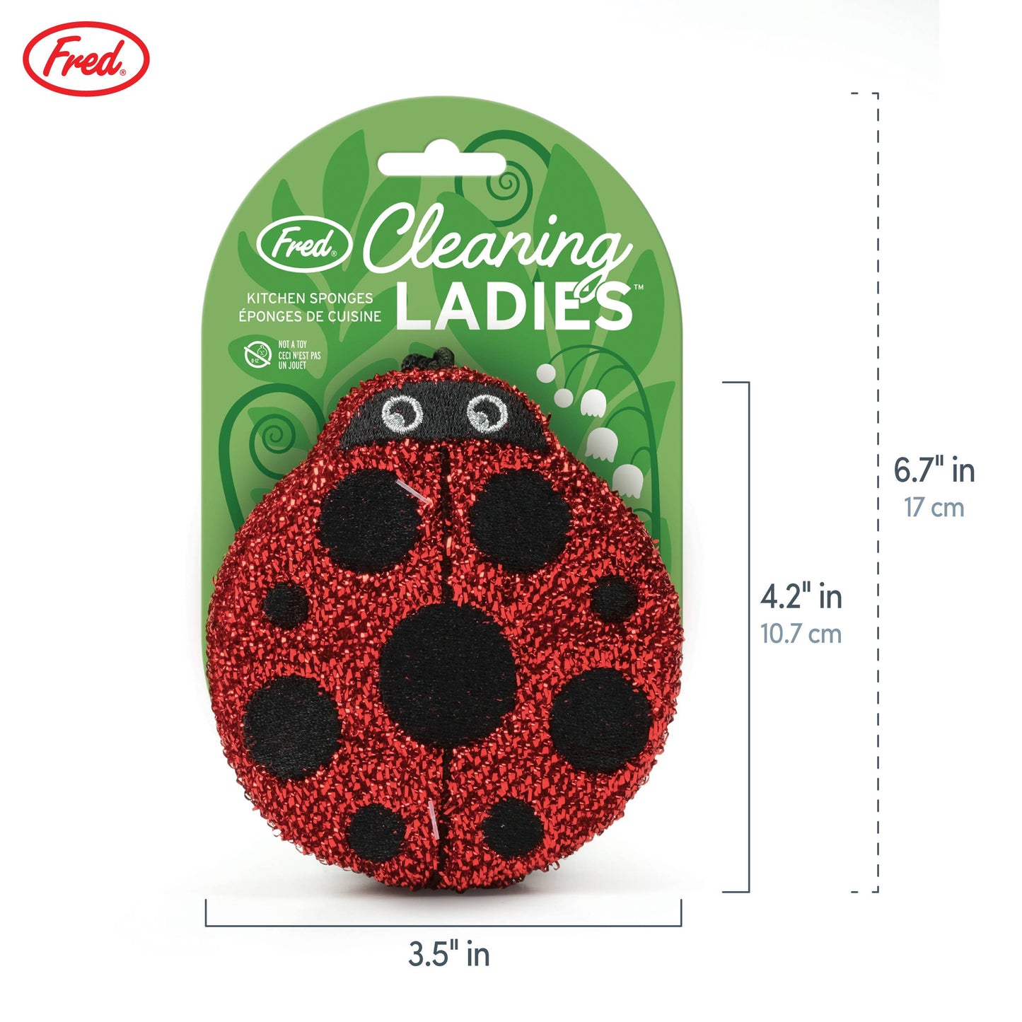 Sponges - Cleaning Ladies - Ladybug Sponges - Set of 2