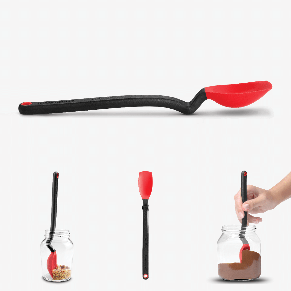 Mini Supoon® - Silicone Jar Spoon that Scrapes Clean: Dreamfarm Blue