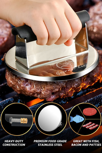 Stainless Steel Burger Press