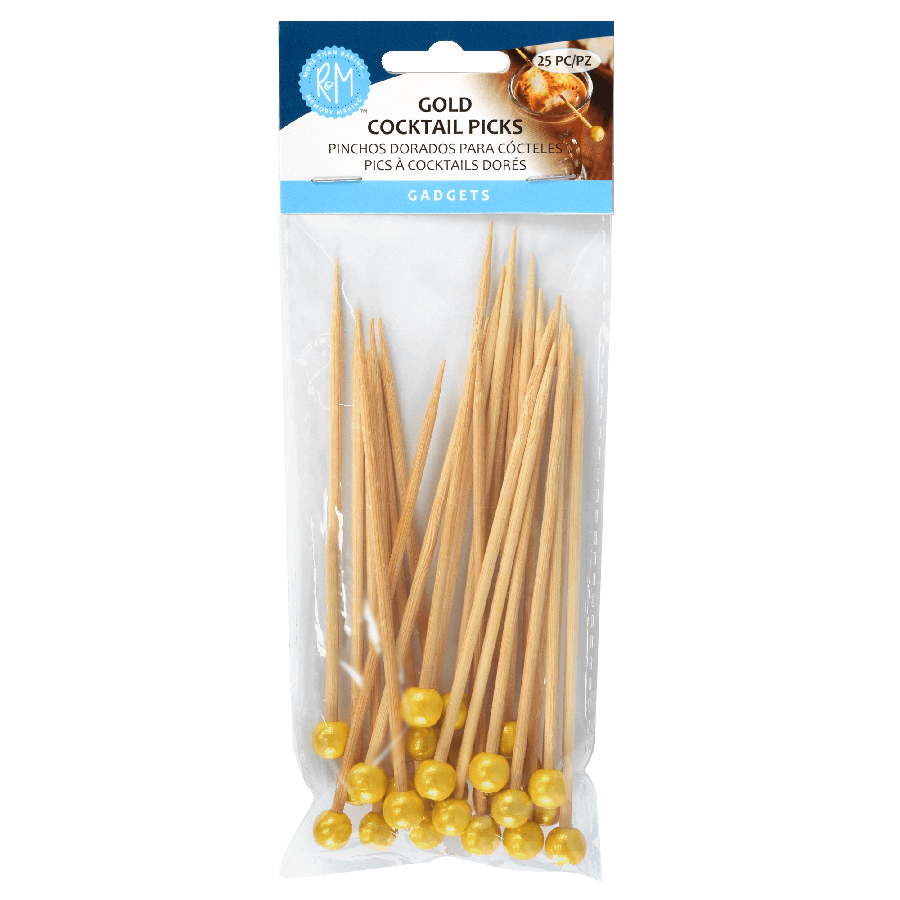 Gold Cocktail Picks