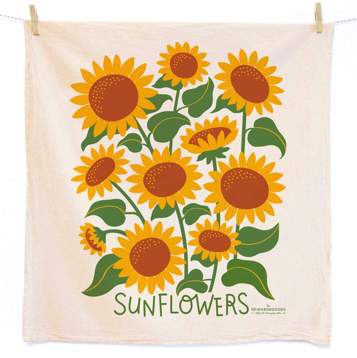 HAPPY HARVEST  (Sunflower, Pumpkin) - Tea Towel Set of 2