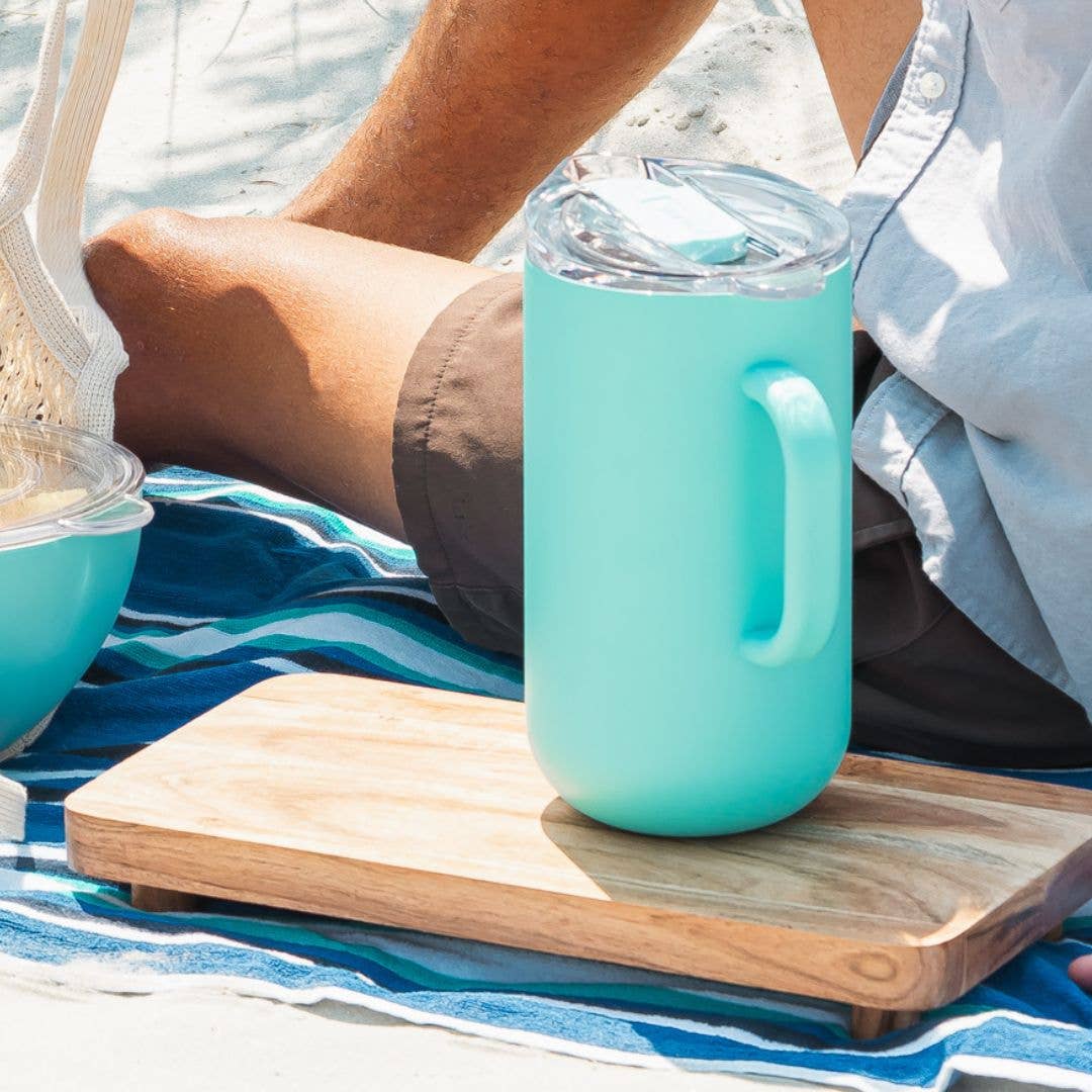 Vacuum-Insulated Pitcher - Party Ready in Blue Lemonade