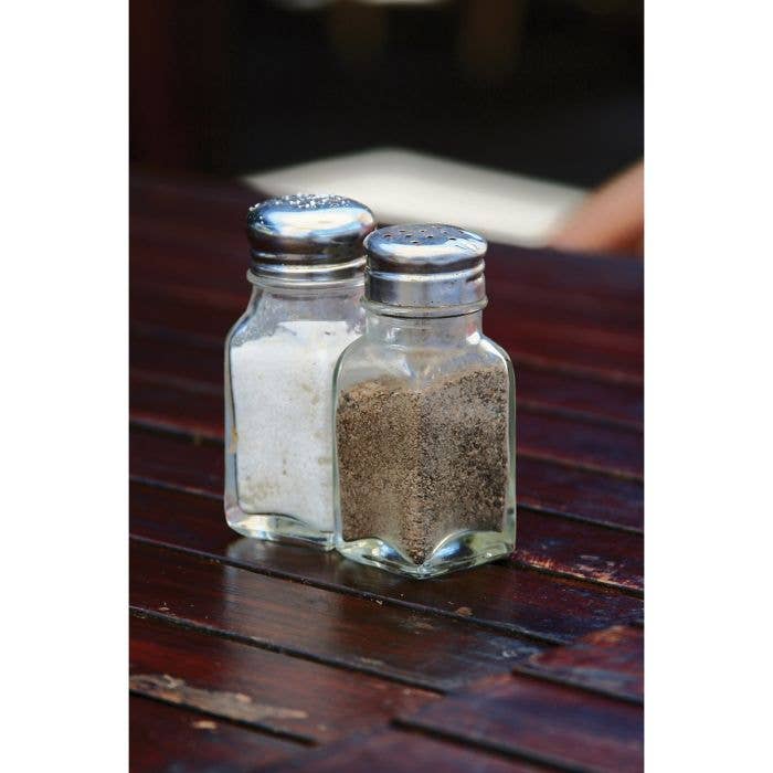 HIC Kitchen Salt Pepper Shaker, Glass, 2.5oz