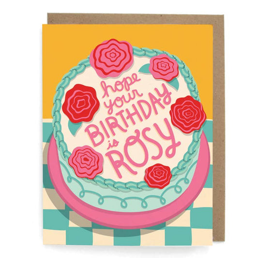 Rose Birthday Greeting Card