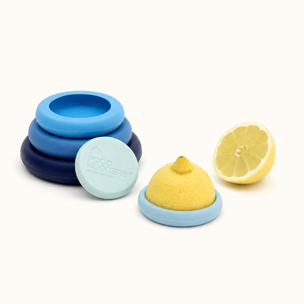 Reusable Silicone Food Savers – Ice Blue (Set of 5)