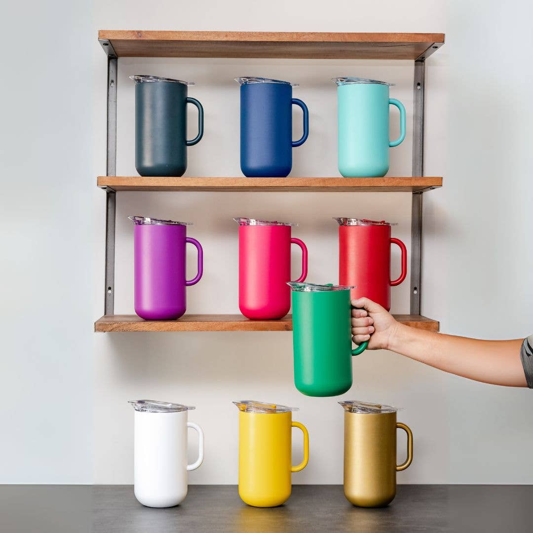 Vacuum-Insulated Pitcher - Party Ready in Blue Lemonade