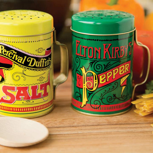 Fox Run Salt and Pepper Shaker Set, Nostalgic, 4"