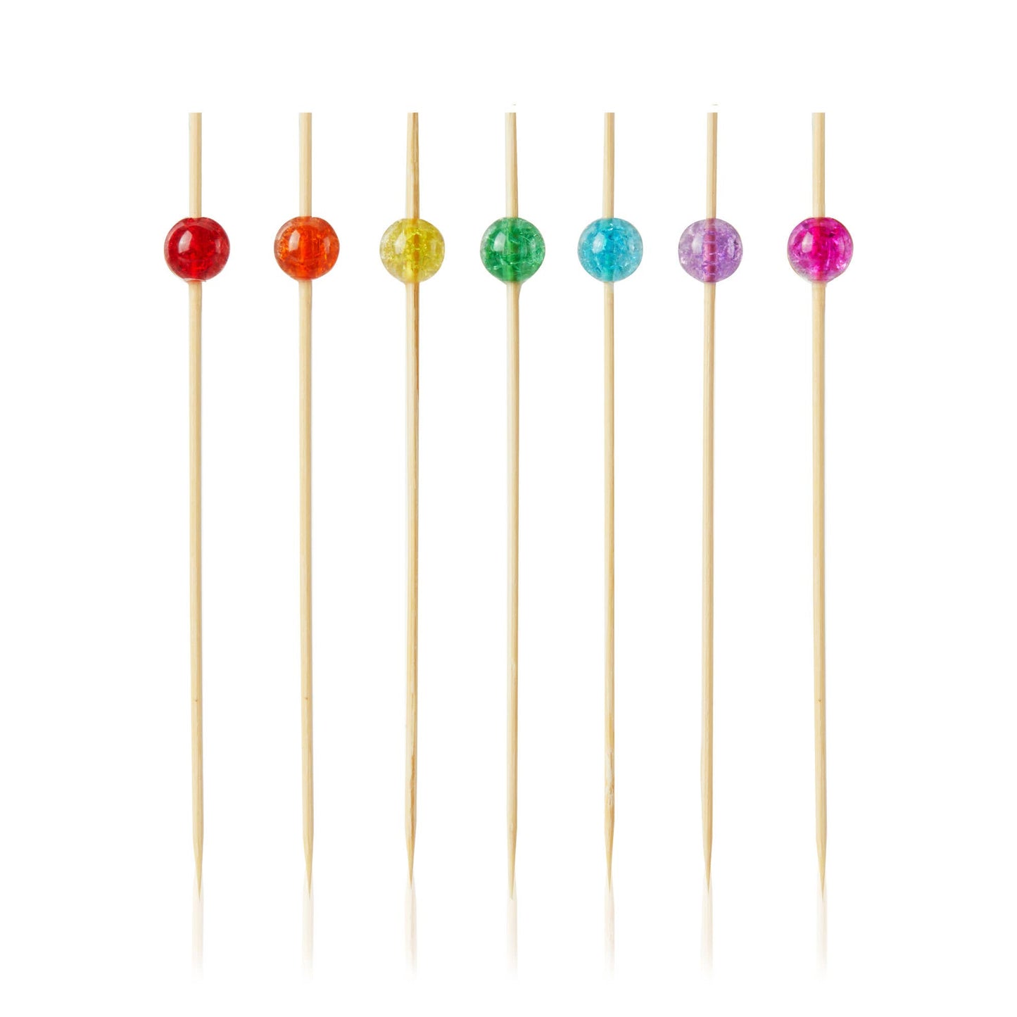 Ball Cocktail Picks - Set of 20: Wood / Bamboo