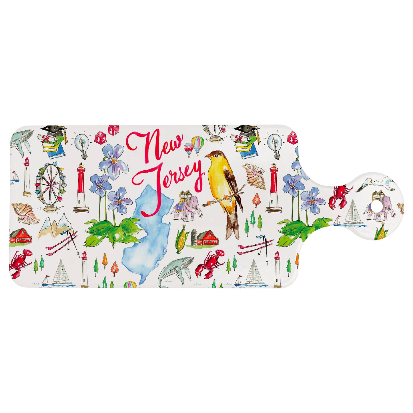 New Jersey NJ Rosanne Beck State Collection CUTErie Board