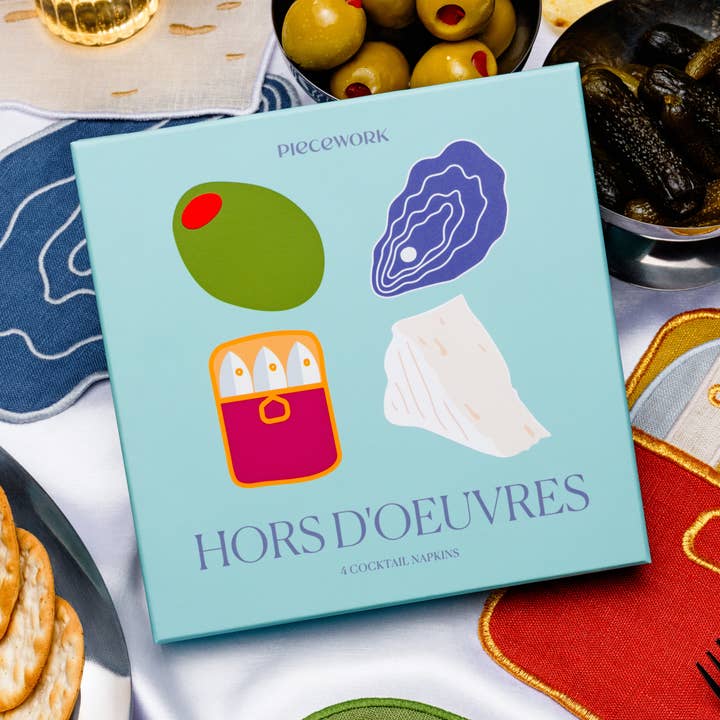Cocktail Napkins Hors D'oeuvres- Set of 4