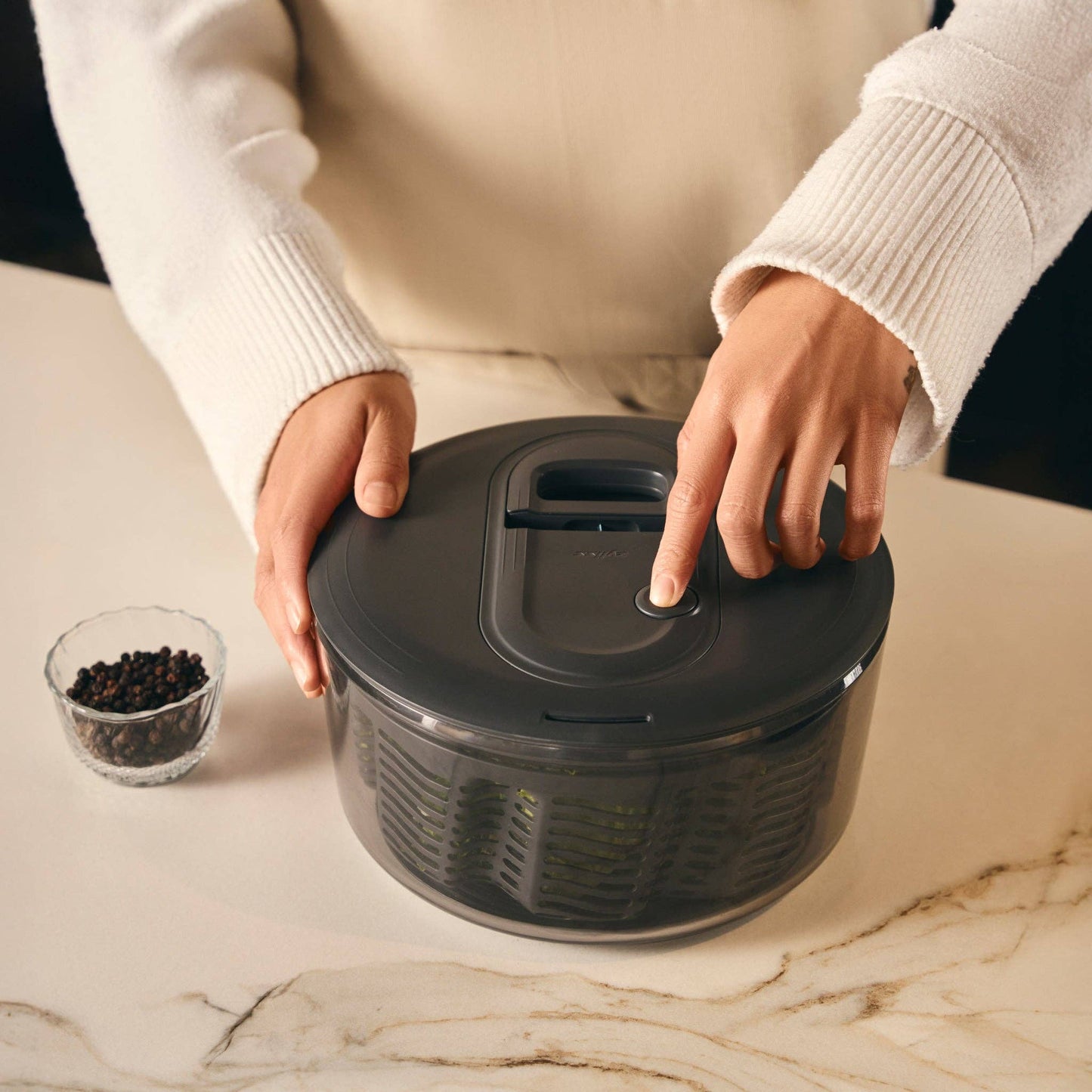 Zyliss Easy Spin Salad Spinner: Large