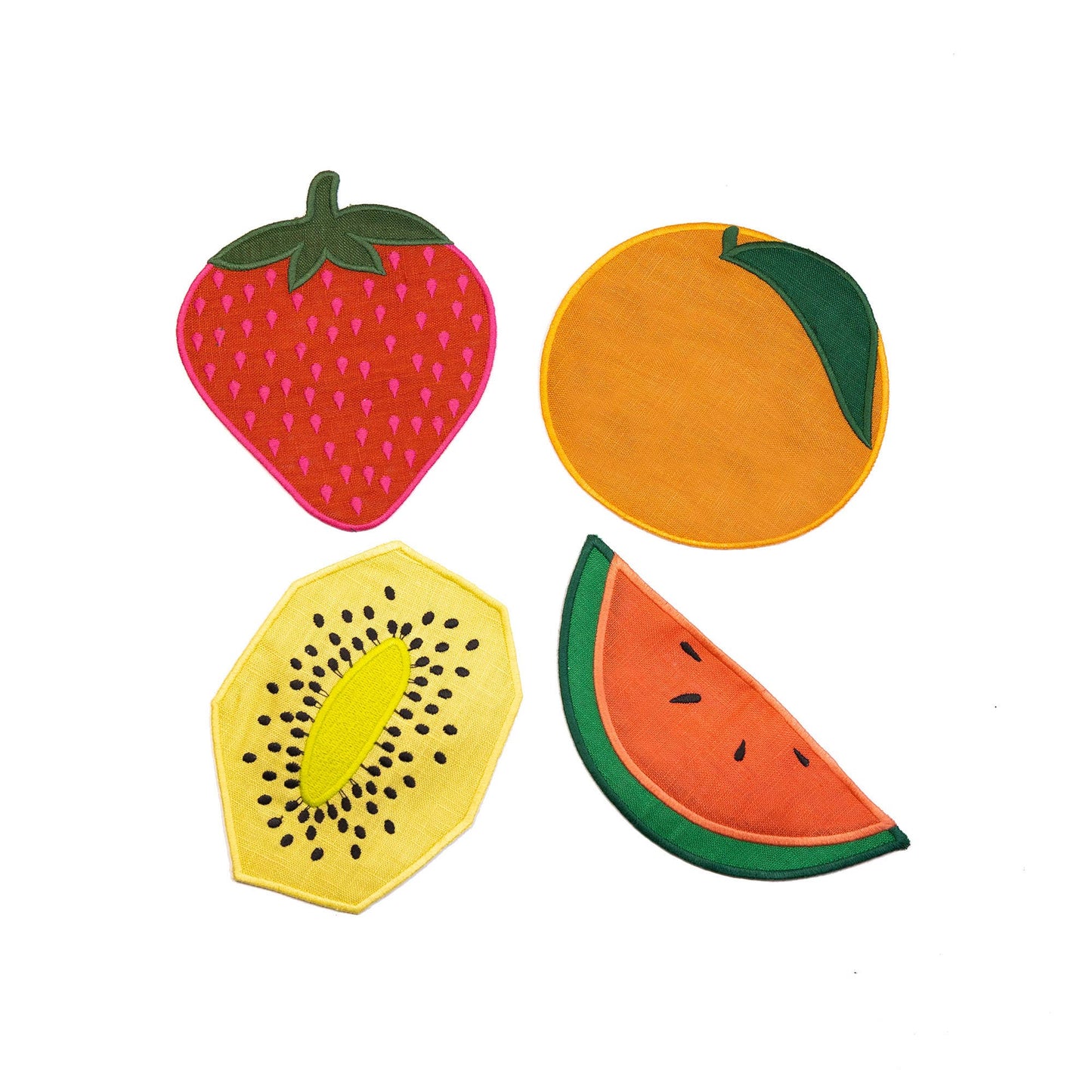 Cocktail Napkins - Fruit Salad - Set Of 4
