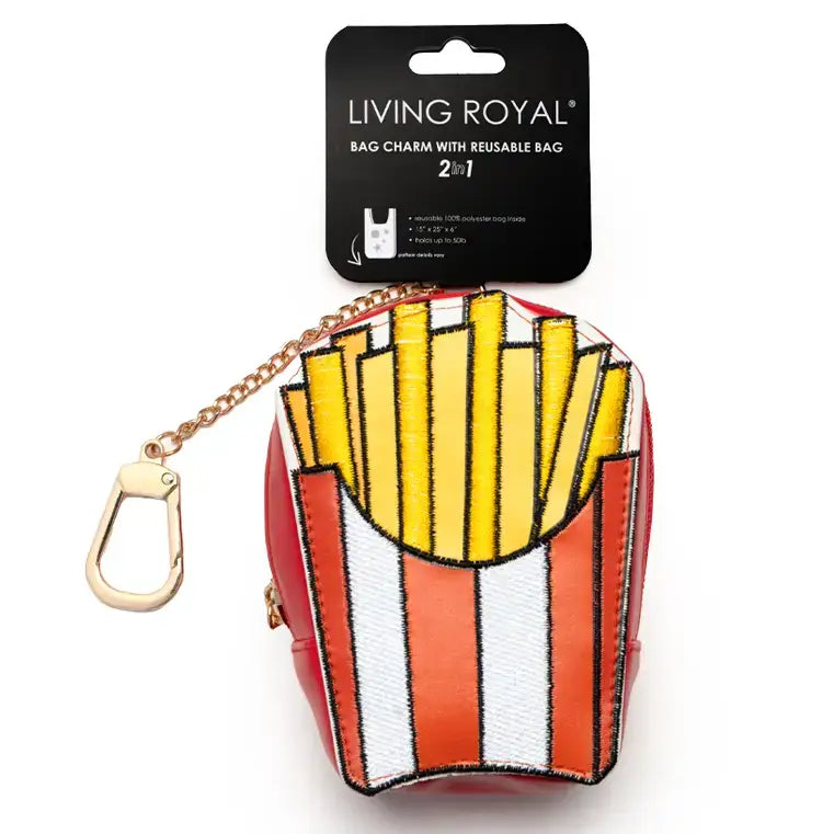 2-in-1 Bag Charm & Reusable Shopper Bag - Ripe Strawberry