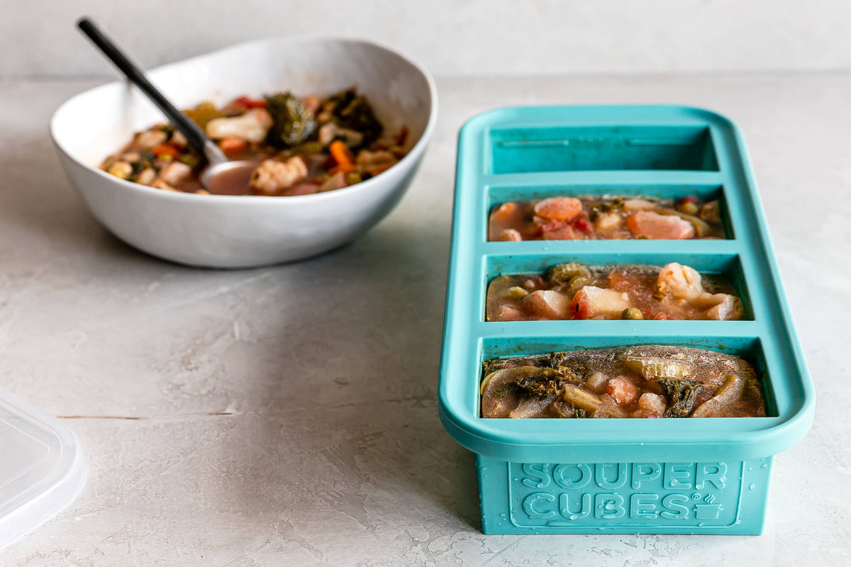 Souper Cubes 1-Cup Silicone Freezing Tray: Aqua